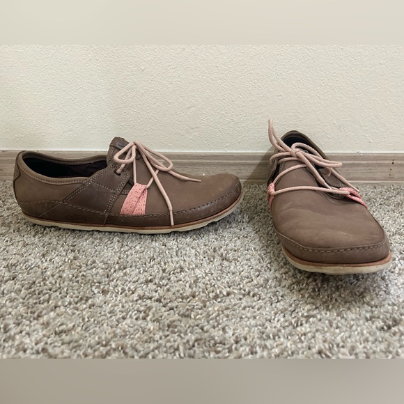 Chaco Shoes - Chaco Women's Harper Casual Lace Shoes Soft Nubuck Caribou Leather Size 10 Brown
